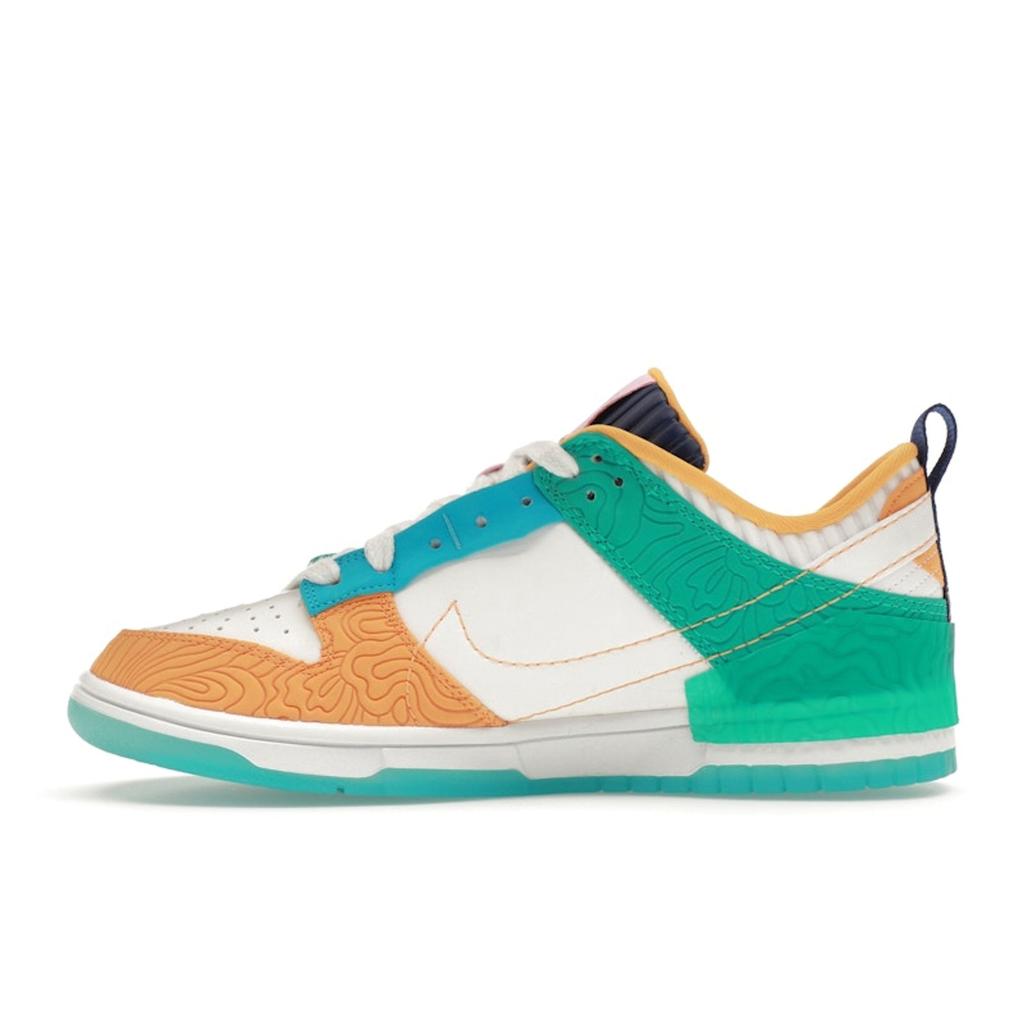 Nike Serena Williams Design Crew X  Dunk Low Disrupt 2 Clear Jade Sundial Women Sneakers Multi-Color Summit-White Baltic-Blue DX4220-100