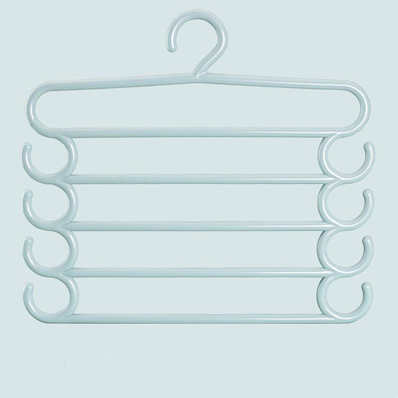 Multilayer Pants & Clothes Hanger Rack with Clips | Space-Saving Wardrobe Organizer