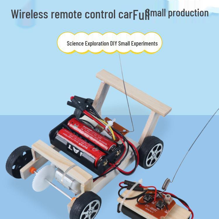 DIY Wireless Remote Control Car Kit for Primary Students 14x20 cm