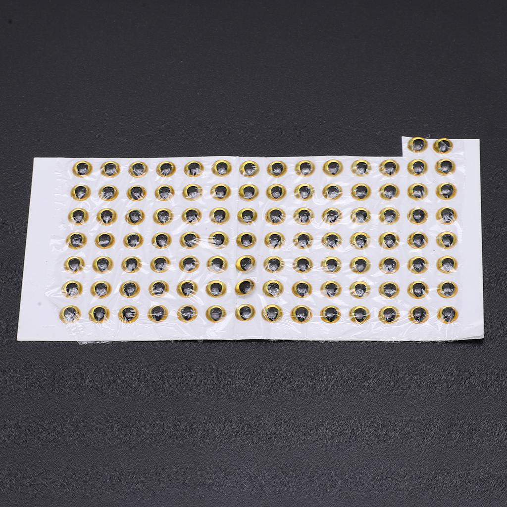 100 Stück Fischaugen 5mm   3D Rund Weich   Leicht Zart Angelköder Augen