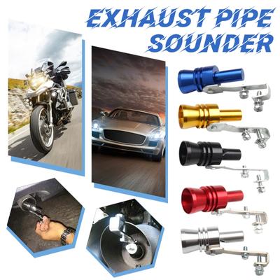 Aluminum Alloy Universal Turbos Sound Exhaust Muffler Pipe Whistle Car Roars Maker