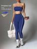 JYL Straplesslette Naked Backless Yoga Pants Set