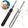 1Pc Professional Stainless Steel Nail Cleaner, Fork Pusher, Nail Tool, Foot Repair Tool, Calluses Removal Tool, Suitable for Both Male and Female