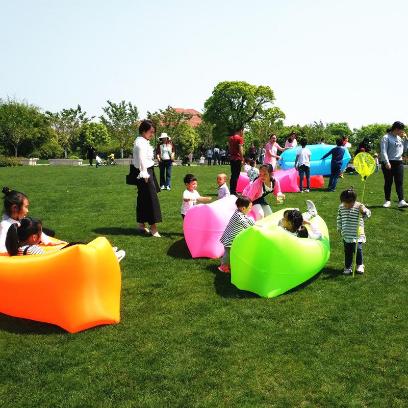 Bärbar uppblåsbar soffa: Utomhus Strand, Camping & Musikfestival Sovsäck