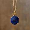 High Quality Natural Stone Hexagonal Crystal Simple Fashion Pendant Necklace Popular Jewelry Designer Jewelry