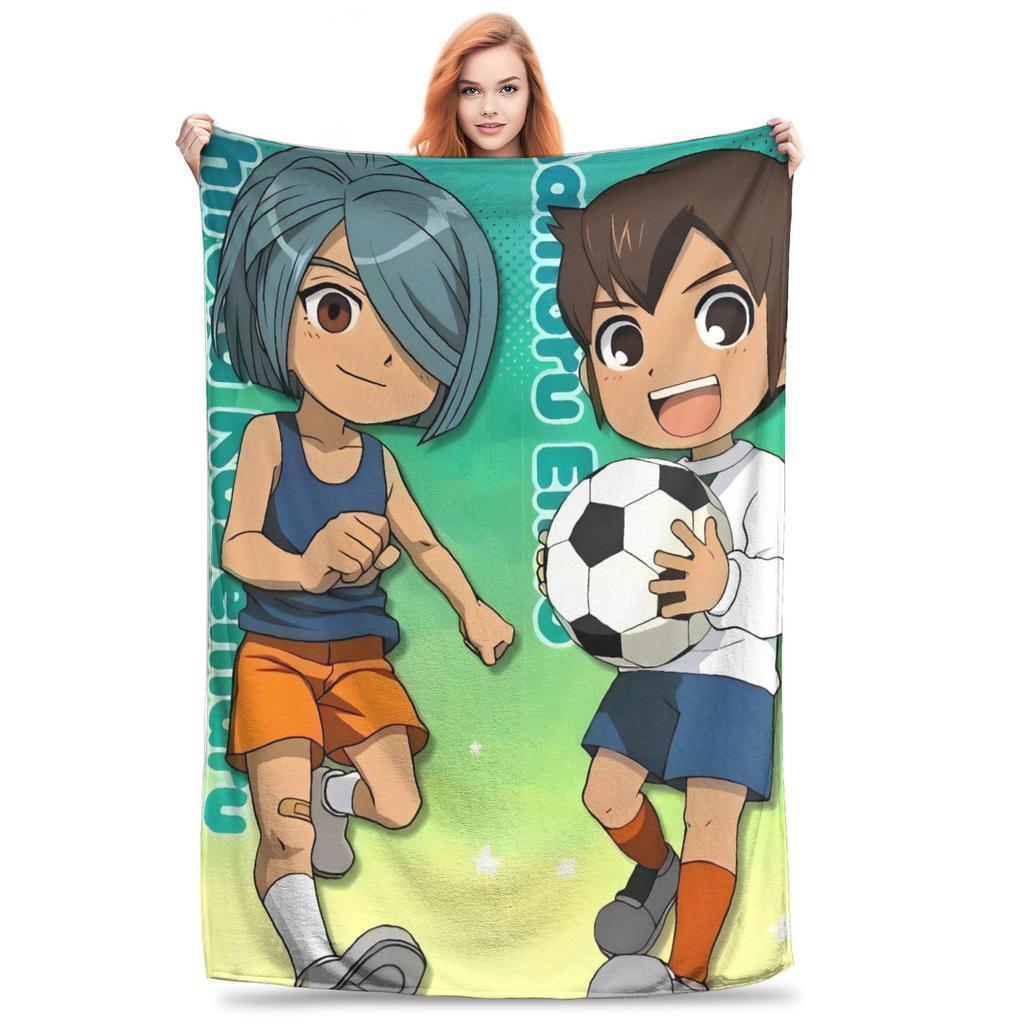 Inazuma Eleven Axel Blaz Gouenji  Plush Blankets Girls Boys  Flannel Throw Blanket Bed Soft Customized Quality Bedspread Gift