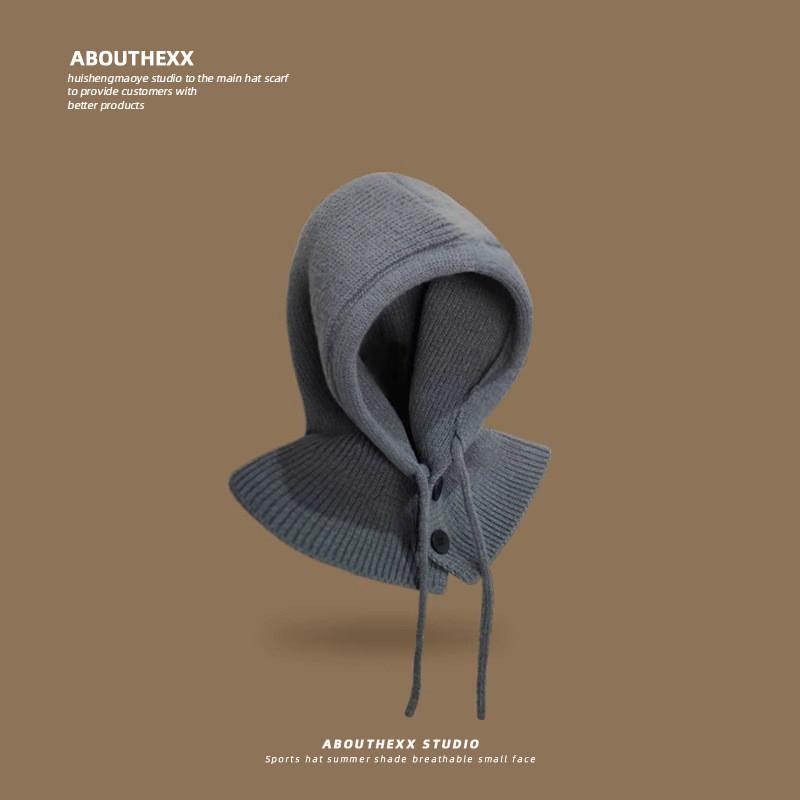 Winter Knit Hat With Ear Warmer And Scarf For Men And Women