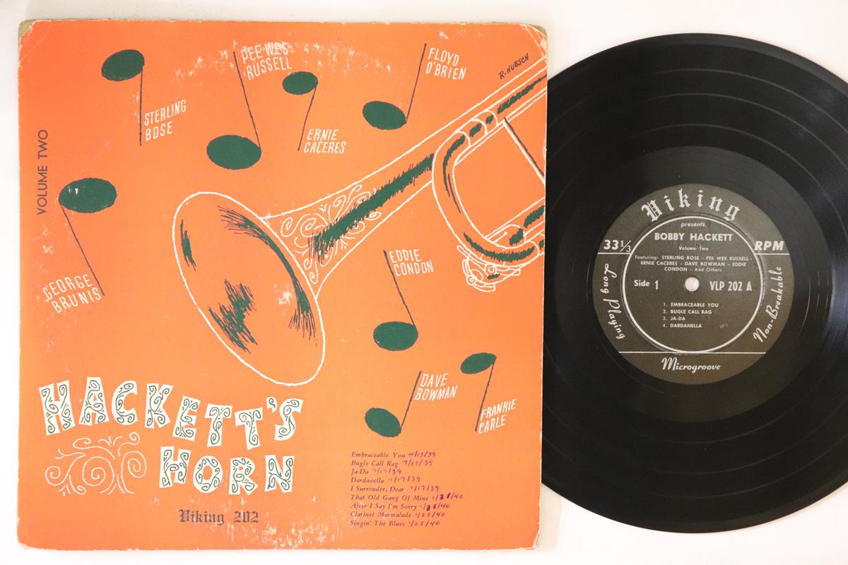 

10inch Record BOBBY HACKETT Hacketts Horn Volume Two VLP202 VIKING 1952 US Jazz Used