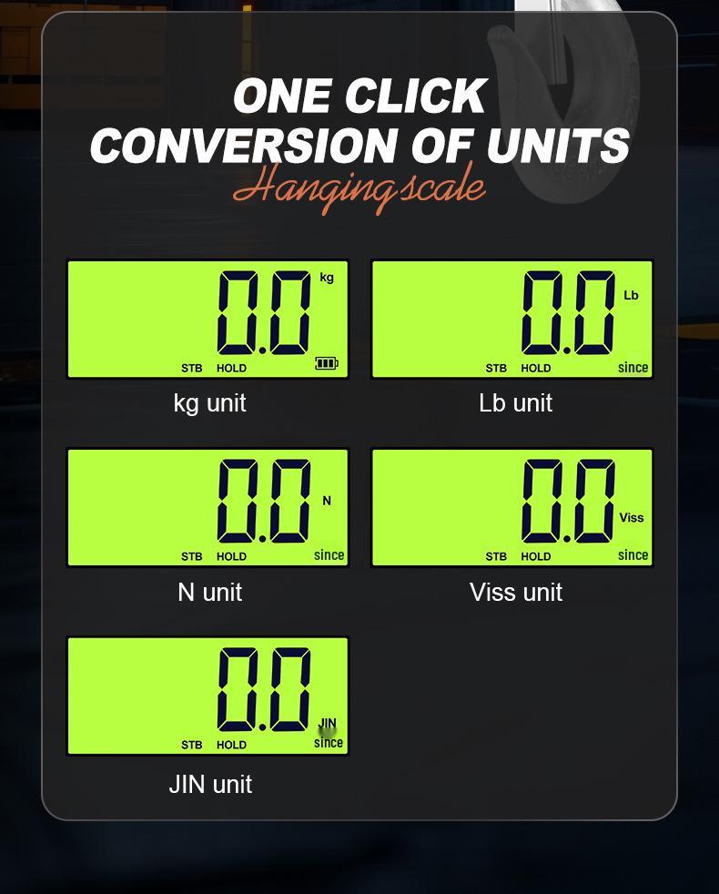 High-Precision 2-Ton Cross-Border Electronic Crane Scale with 2000KG Capacity