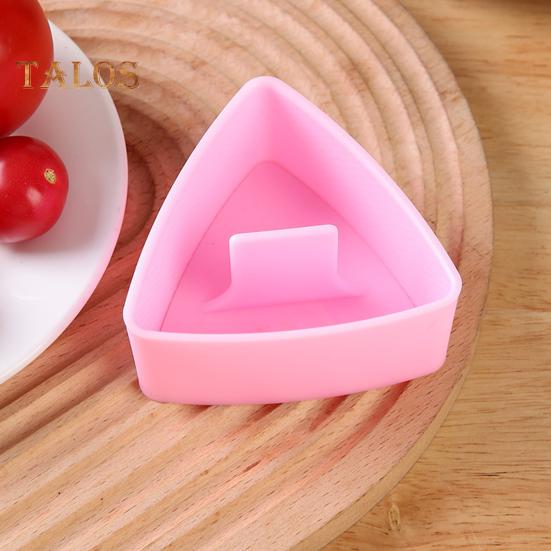 Kit de 2 bucăți de forme cu bile de orez Set de mucegaiuri pentru orez cu demontare ușoară Mașină de sushi triunghiulară Presă pentru onigiri antiaderență cu lingură pentru prânz pentru copii Bento Home DIY