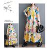 New Large Size Loose Thin Fashion Long-sleeved Printed Mid-length Dresses