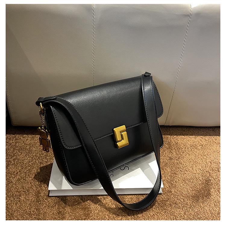 2025 Damen Retro Französische Schultertasche: Stilvolle, vielseitige kleine quadratische Umhängetasche