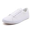Korean-Style White Unisex Sneakers: 2025 Flat Sport Shoes for Teens, Students & Couples