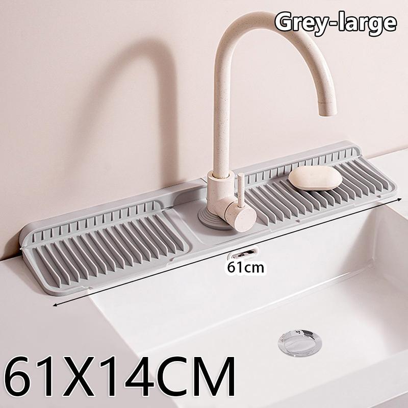 2025 New Silicone Drying Pad Sink Mat Water Absorbent Quick Dry Non Slip Kitchen Dish Rack Countertop Protector