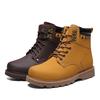 Men's shoes Martin shoes big head leather boots outdoor tooling boots autumn and winter high-top matte leather surface large size velvet cotton