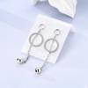 New Tassel Earrings 925 Silver Butterfly Snowflake Star Moon Tassel Ear Studs For Women Fine Engagement Birthday Jewelry Gifts