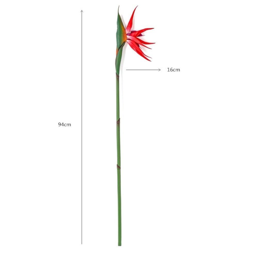 Authentic Touch Artificial Bird of Paradise Long Stem Fake Flower Faux Plants  Wedding Decoration