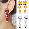 Earrings Cartoon Animal Shape Polymer Clay Handmade Ear Studs for Party