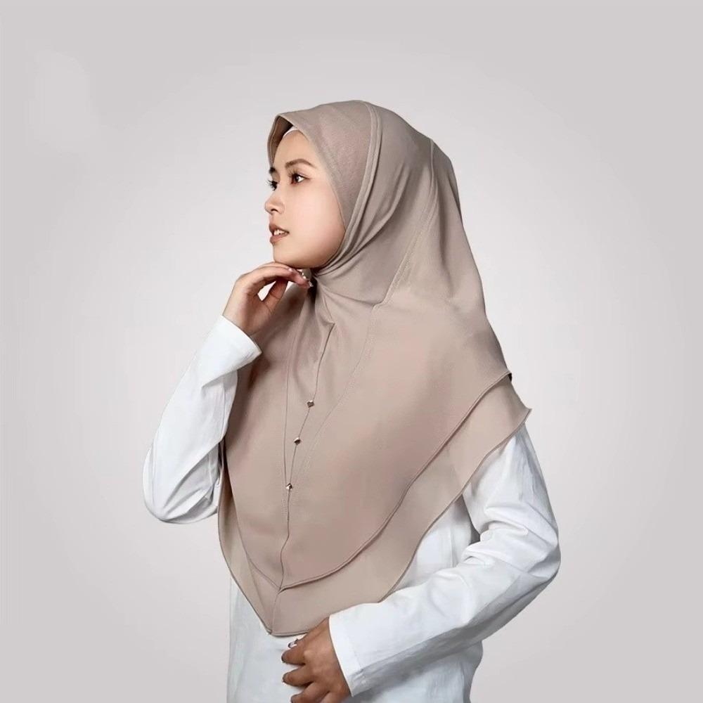 Breathable Instant Hijab Milk Silk Hijab Headwear New Muslim Headscarf Commuting