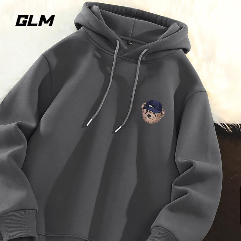 

GLM JGL Черный медведь в шляпе вязаный худи 5XL