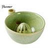 Manual Citrus Juicer Ceramic Berry Washing Bowl, Reamer, Fruit Cleaning Kitchen Prep Bowl And Juice Extraction Tool for Breakfast Salad Tableware Gift