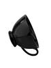 BLACK CERAMIC CUP 260ml WITH OPENWORK SAUCER FOR COFFEE AND TEA