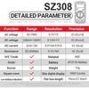 SZ308 Digital Multimeter 2000 Counts with Voltage, Current, Resistance Measurement and Backlit LCD Display