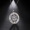 Jeshayuan Hebrew Letter Star Of David Pendant Necklace With Rhinestone Men And Women Stainless Steel Talisman Jewelry