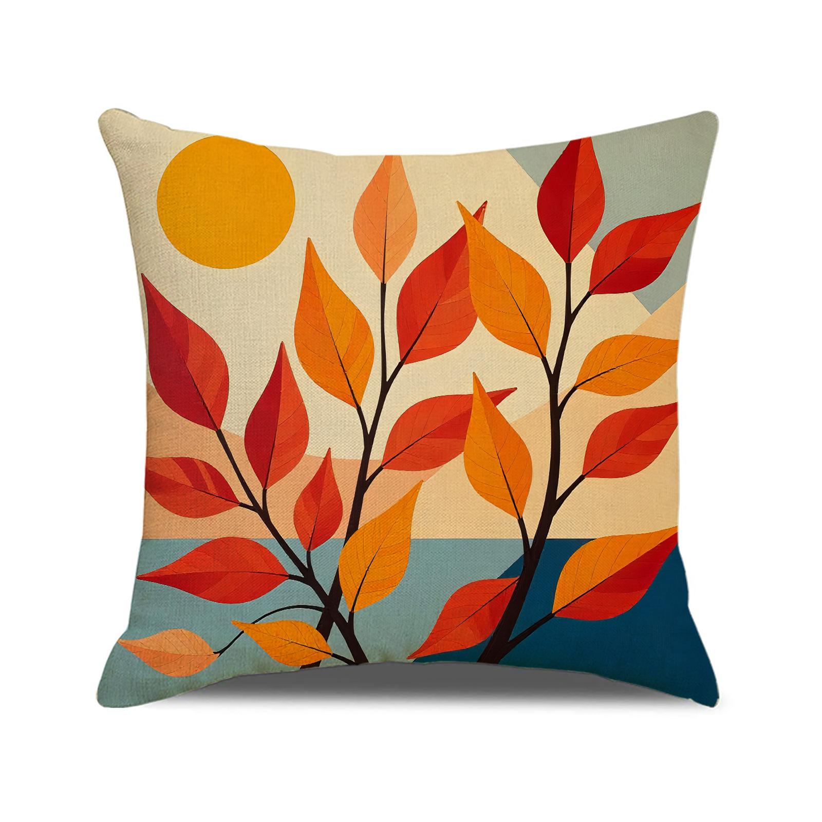 

Autumn Sunset Print Pillow Case Simple Versatile Set Combination Cushion Cover Home Decoration Sofa Pillow 45 * 45Cm (single pillowcase)