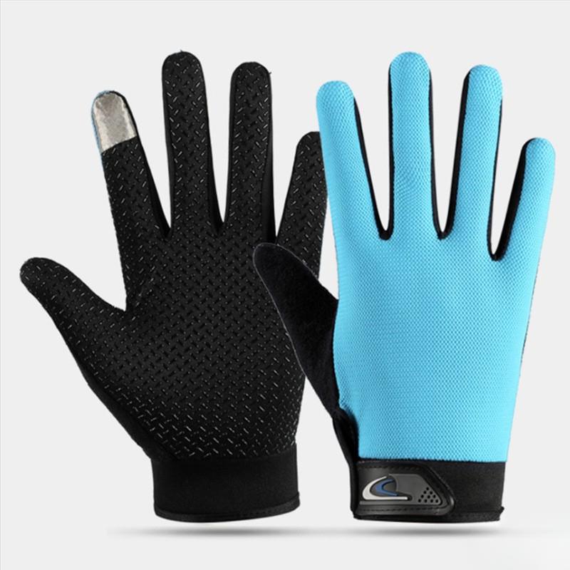 Outdoor Sports Gloves for Men and Women In Spring and Summer All Finger Frisbee Cycling Fishing Touch Screen Thin Sunshade Fishing Gloves