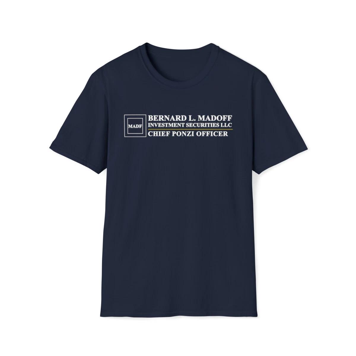 Bernard L. Madoff Investment Securities Chief Ponzi Officer Cotton Shirt L