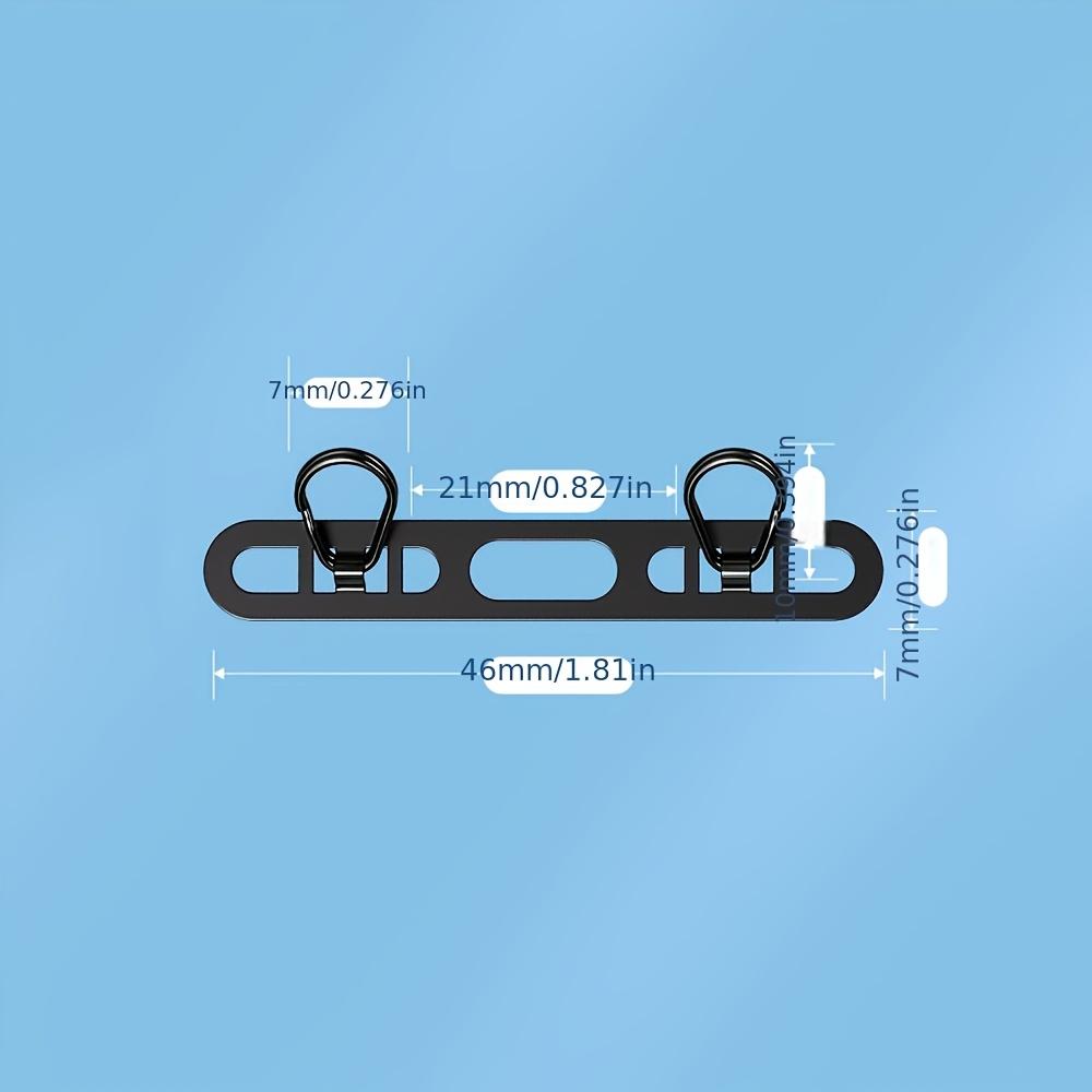 1pc Stainless Steel Phone Lanyard Clip with Double Buckle and Sturdy Connection for Ultra-thin Models, Side Hanging Design To Prevent Loss