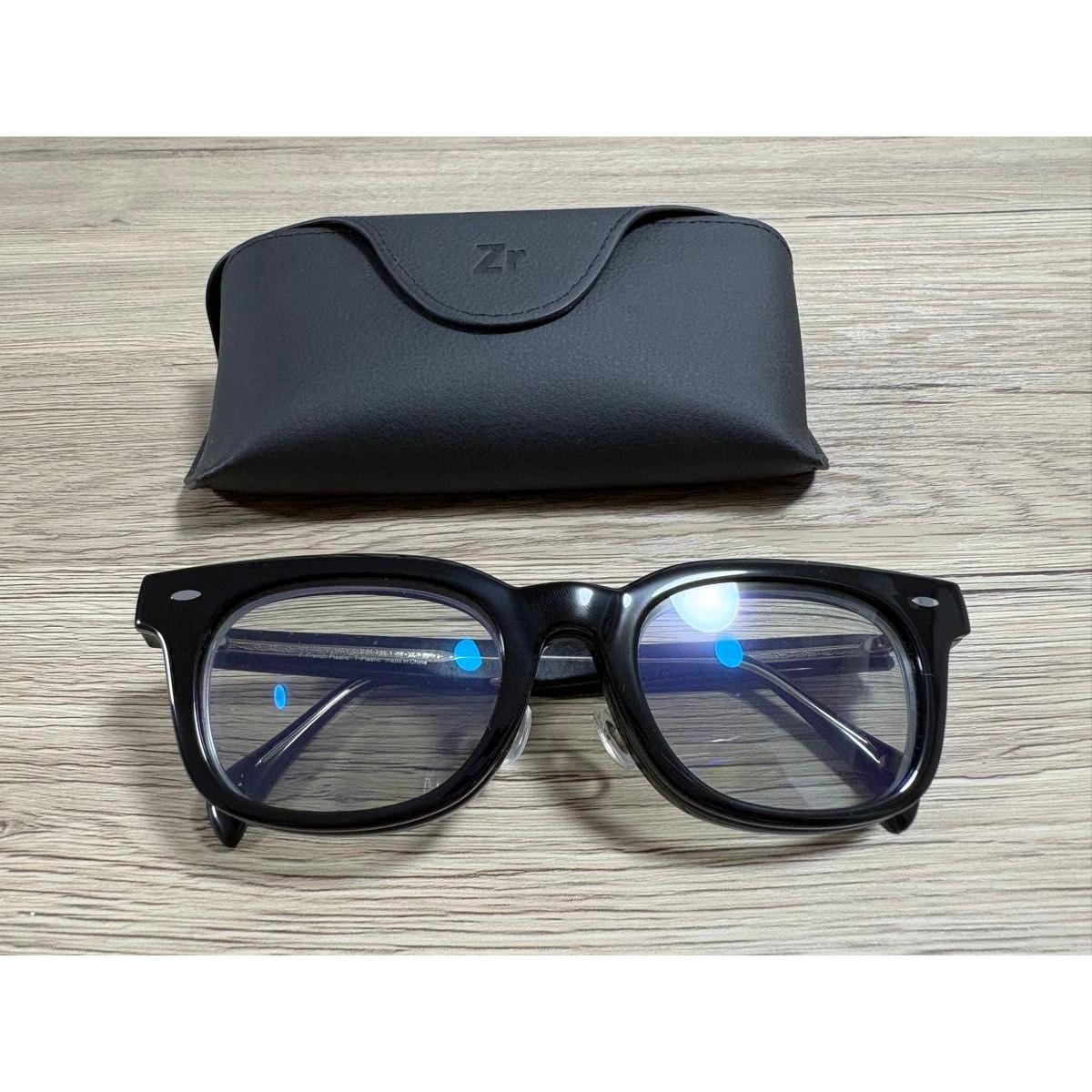 Used ZoffJOURNAL STANDARD relume/NIGHT&DAY Blue light cut glasses sunglasses with case