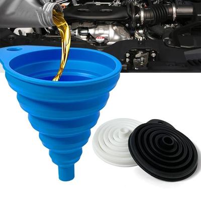 Foldable Car Engine Funnel Universal Kitchen Funnel Car Acesssories Liquid Funnel  Auto Engine Oil