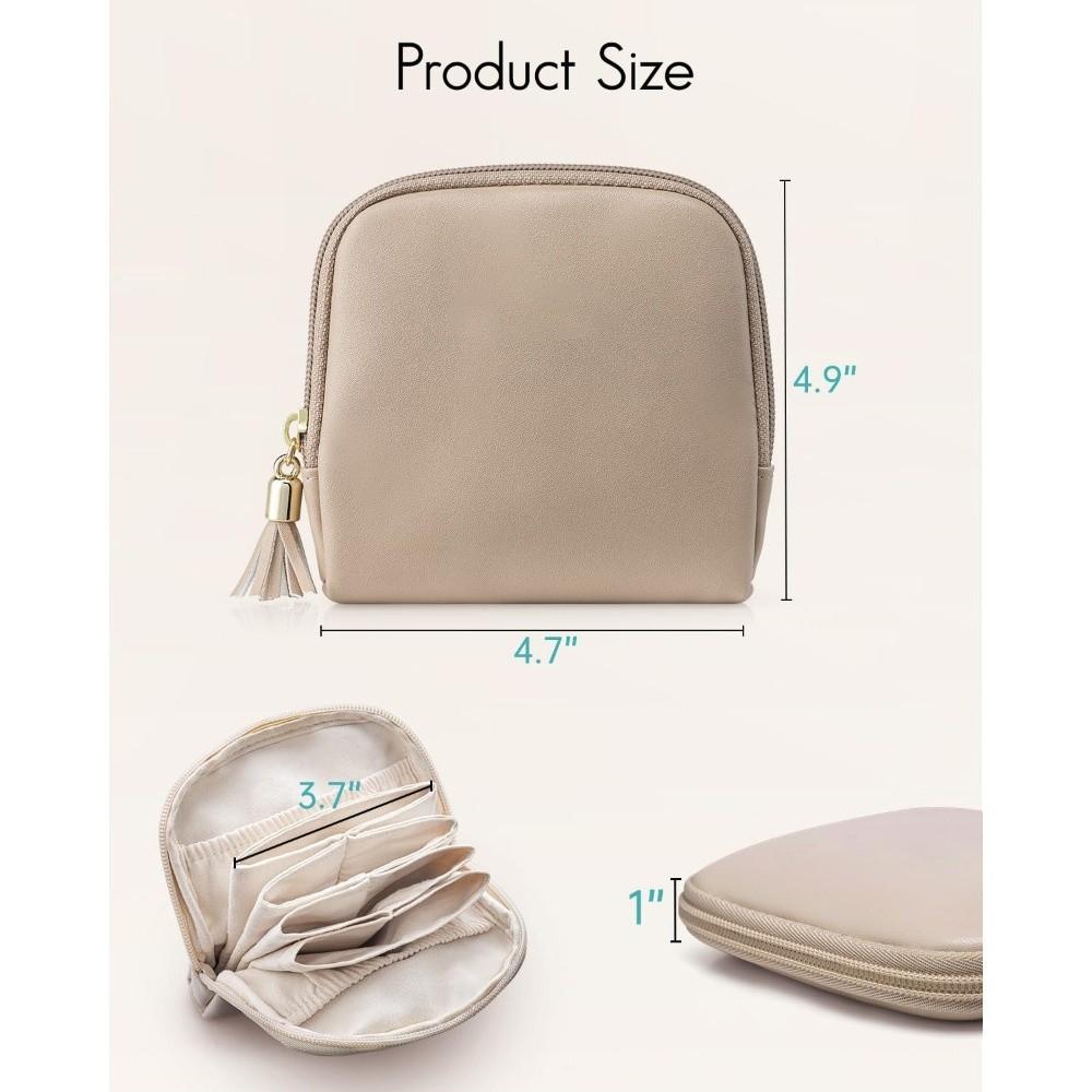 PU Leather Jewelry Packing Bag Tassel Multi Compartment Jewelry Storage Case Large Capacity Organizer Bag Jewelry Storage