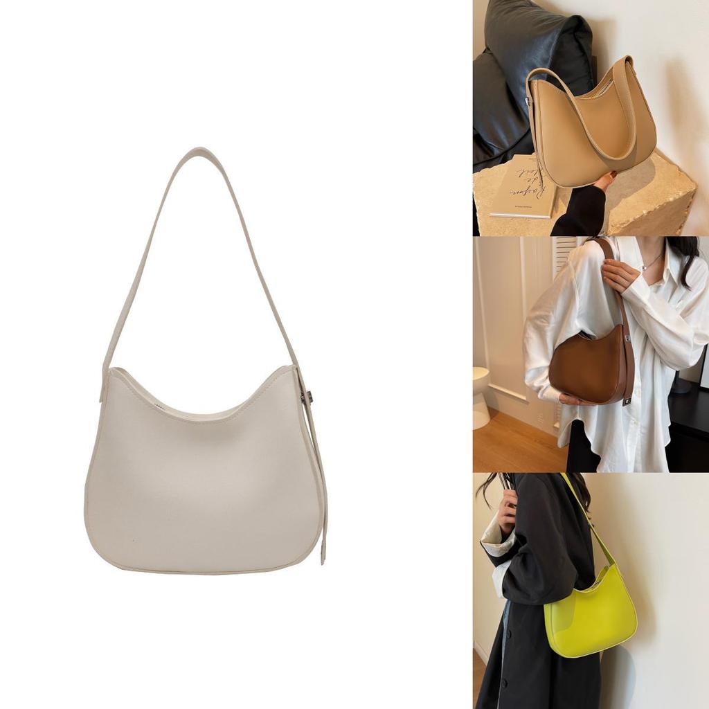 Stylish Retro Bucket Bag For Women 2023 New Fashionable Solid Color Shoulder Bag