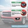 BAWA Car Front Fog Light Decoration Cover For Chevrolet Colorado 2014 2015 2016 2017 2018 Light Lamp Exterior Accessories