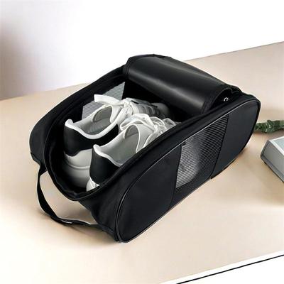 Portable Cloth Football Boot Bag Breathable Lightweight Golf Shoe Bag With Zipper Dustproof Shoe Carrier Bag Unisex Easy Storage