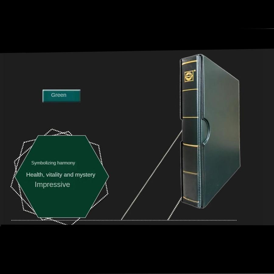 Large Capacity Stamp Collection Book, Paper Coin Collection Book, with Dust Cover, Expandable Capacity, Christmas Gift, Stocking Stuffers