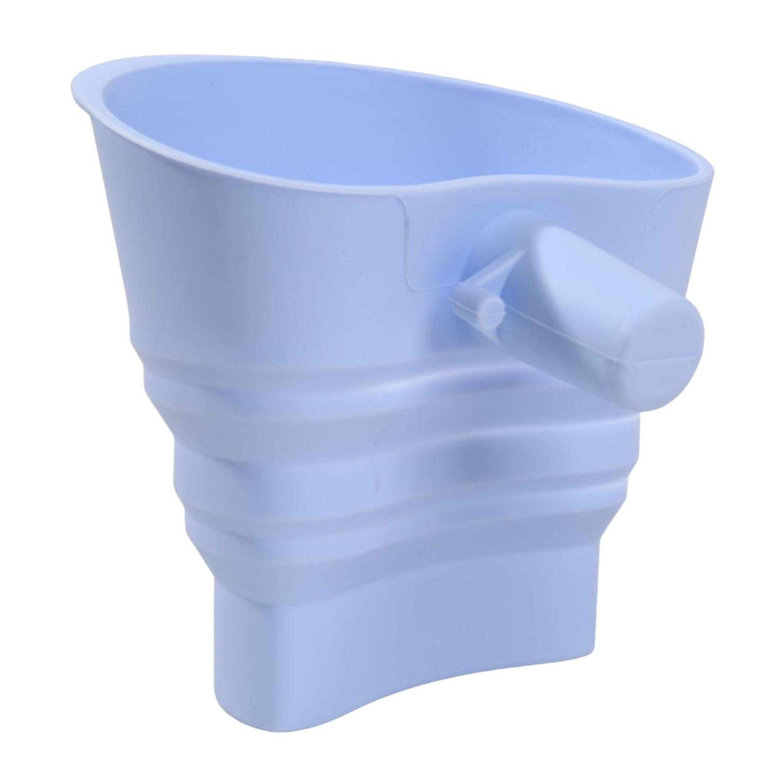 

Silicone Flour Funnel Foldable Food Grade Silicone Easy-Pour Dishwasher Safe 5-Quart Mixer Funnel Attachment for Sugar Cocoa синий