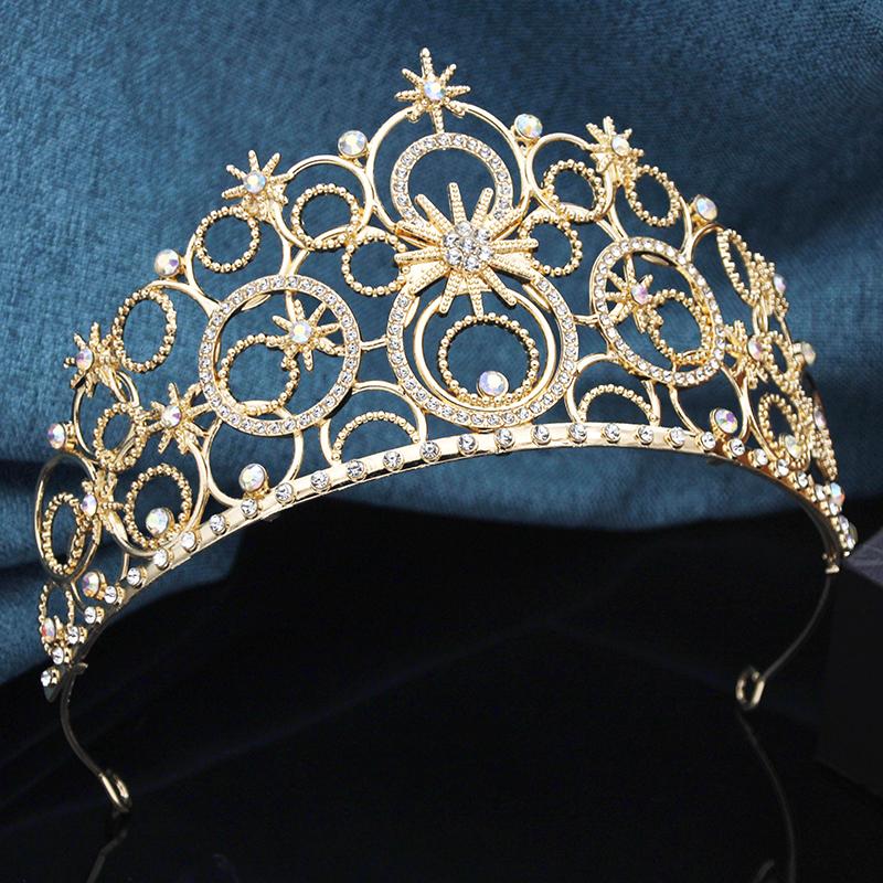 Wicked Witch Bubble Tiara Cosplay Headband Princess Crown for Women Bridal Wedding Prom Birthday Party Hair Jewelry