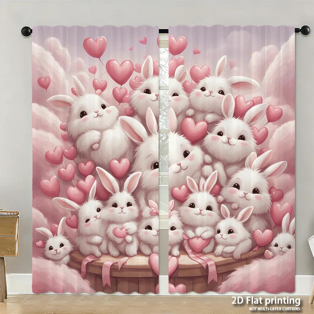 Stück Set Hochauflösende Digital Gedruckte VorhängeHerbstbuntÖlgemäldeStilKürbisBlumeKorbHeimDekorationsstilVorhang Hergestellt Aus Polyester