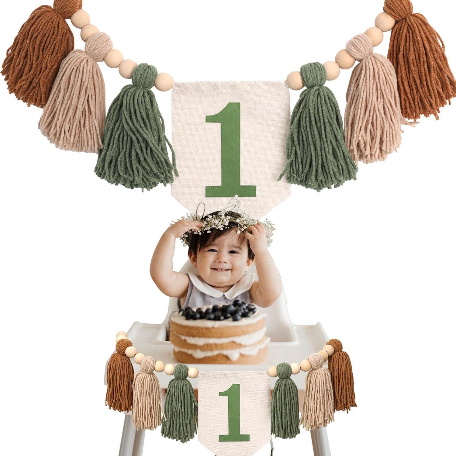 

1 комплект ручной работы в стиле бохо, стульчик для кормления на первый день рождения, баннер, вечерние украшения для девочек, настенные гобелены для детского душа, декоративные для детской спальни A