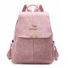 Multi-Purpose Backpack Retro Commuter Women's Large Capacity Solid Color Travel Backpack
