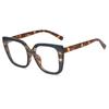Women Large Frame Glasses Square  Brand Design Colourful Eyeware Anti-blue Light Glasses for Daily Use