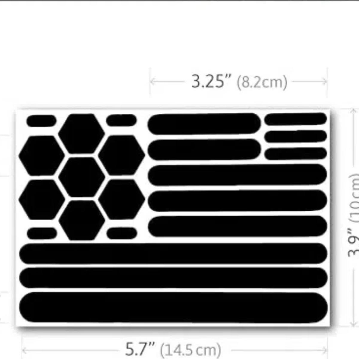 Светоотражающие черные наклейки 3M - светоотражающая лента для шлема — фото 7