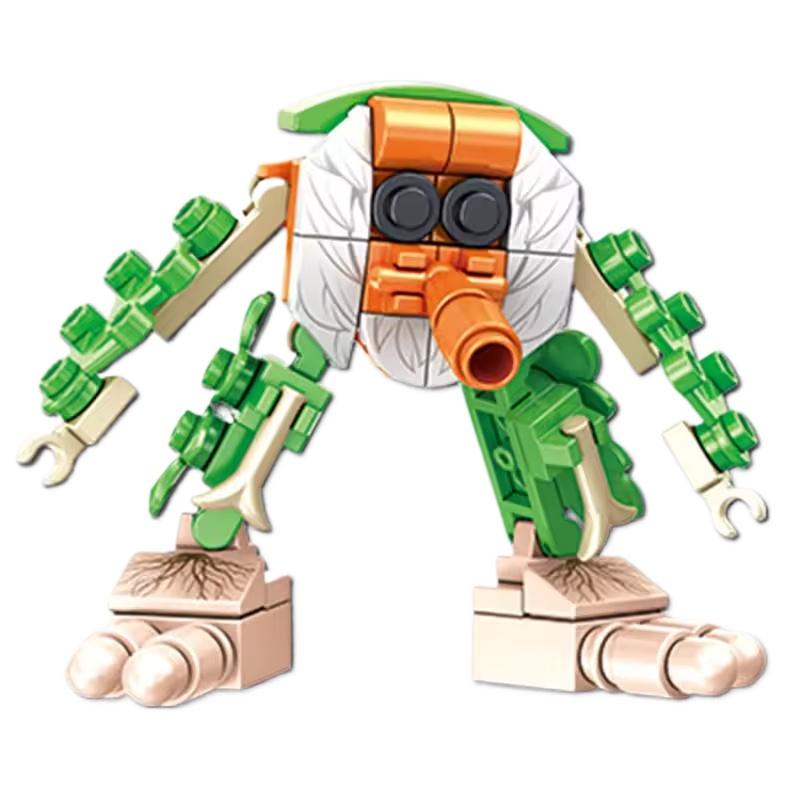 Creativity Building Blocks Italian Brainrot Tung Tung Tung Sahur Crocodile Aircraft Model Splicing Blocks Children's Toys Gifts
