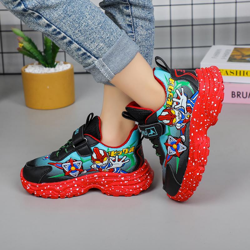 Fashion Kids Sports Walking Casual Shoes Boys Girls Kid's 4 Seasons Sneakers Cartoon Footwear for Child