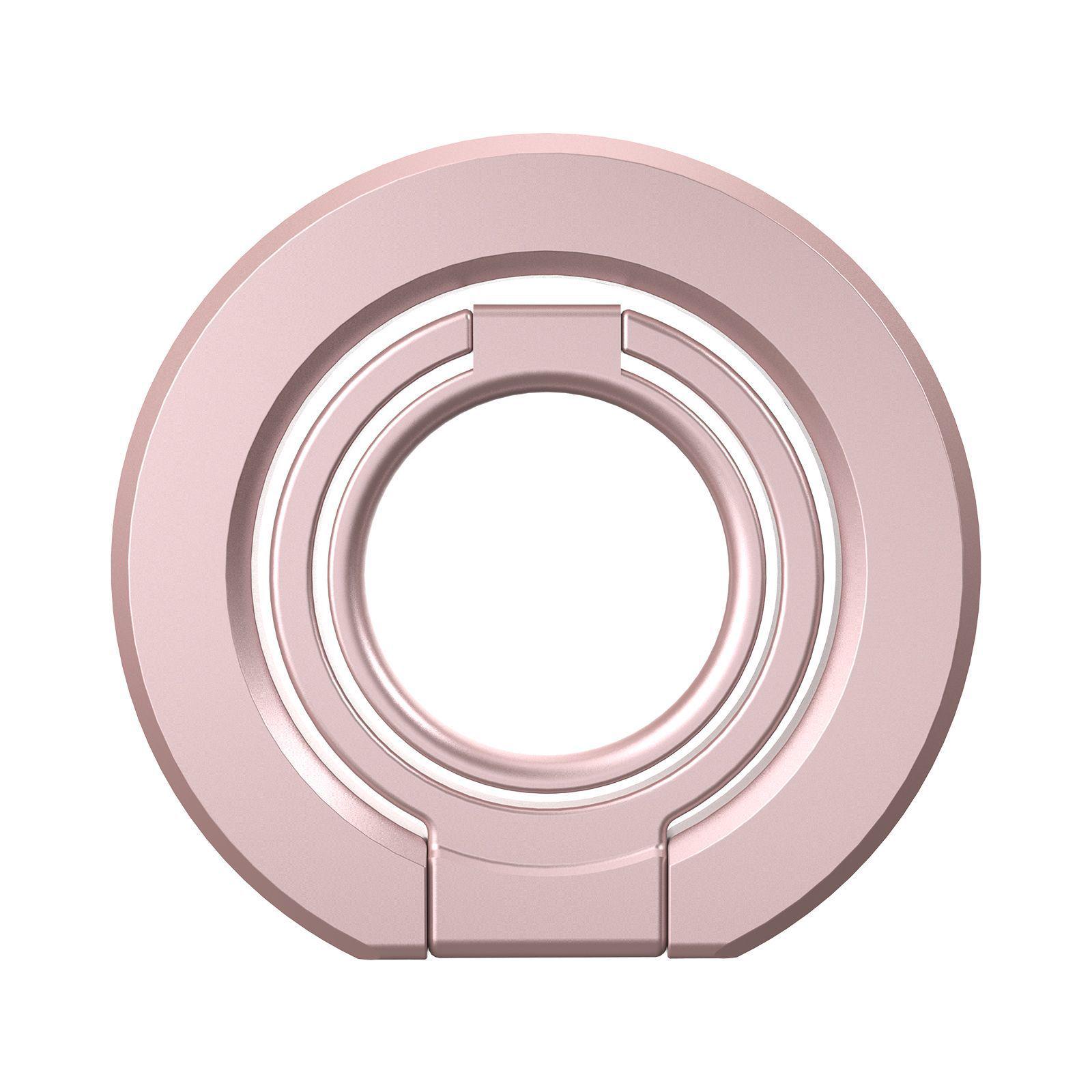 

Double Ring Magnetic Phone Holder: Magsafe-Compatible Rotating Desktop Finger Ring for Apple 12-17.