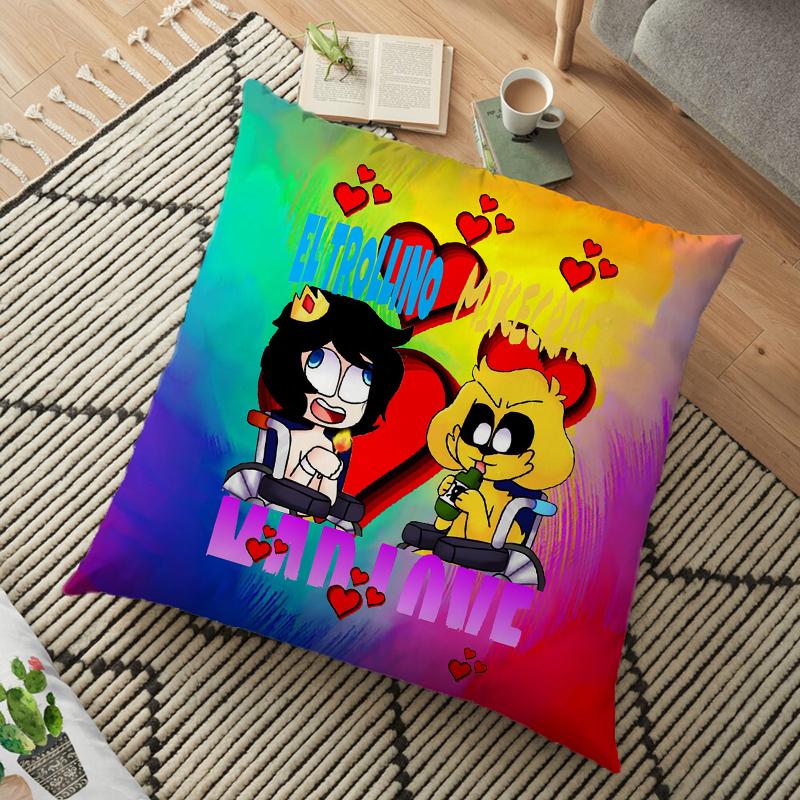 Mikecrack Los Compa Copricuscino Compadretes Decorativo Copricuscino da Lancio Federa Cuscino Soggiorno 45x45cm